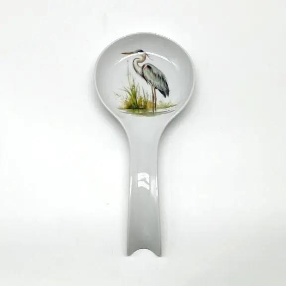 Blue Heron Spoon Rest JD & Company