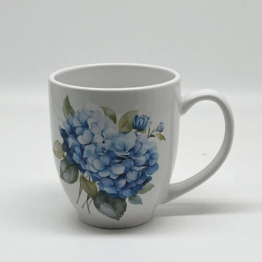 Blue Hydrangea Mug, 16 oz. | Floral Coffee Mug | Cottagecore Kitchen Decor | Blue Flower Mug | Gift for Her Etsy