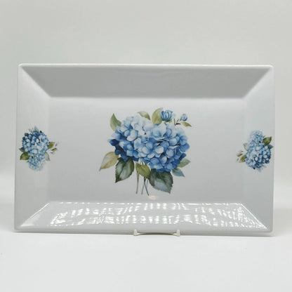 Blue Hydrangea Platter - Elegant Ceramic Serve ware for Dining & Entertaining, Handcrafted Kitchen Décor, Perfect Gift for Nature Lovers Etsy