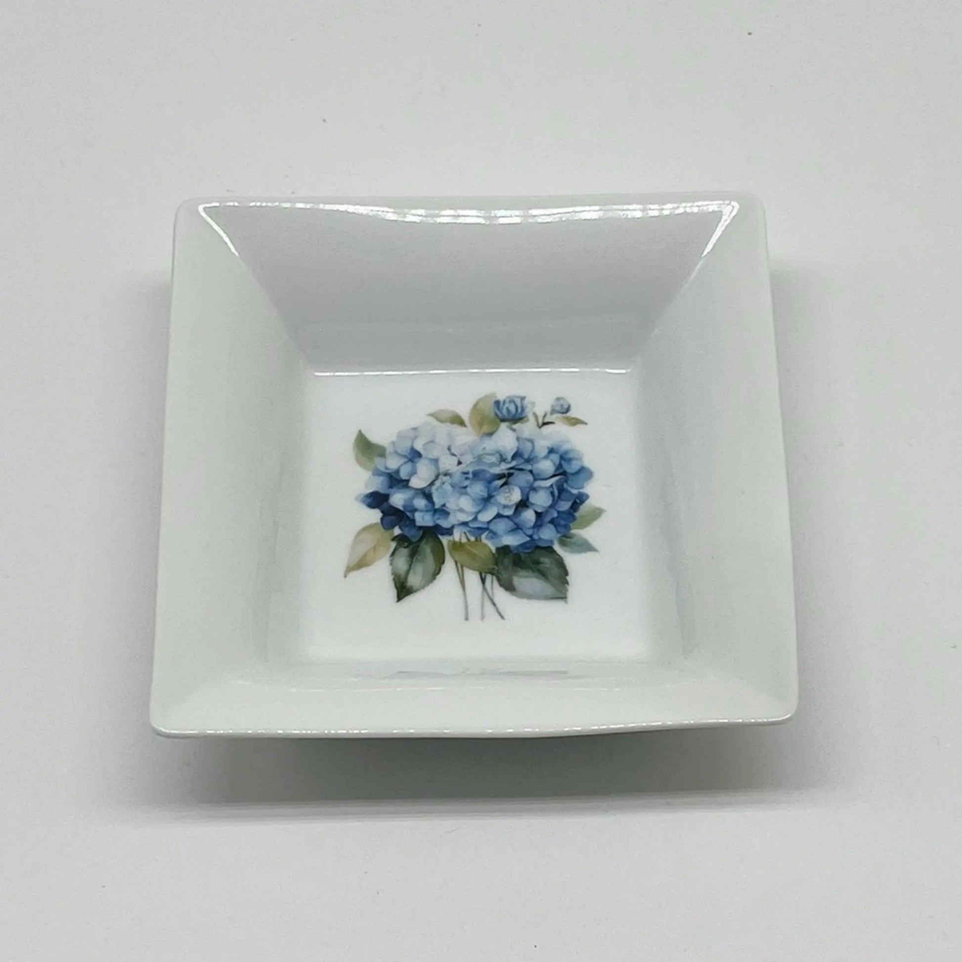 Blue Hydrangea Ring Dish | Blue Floral Catch All Dish | Hostess Gift Etsy