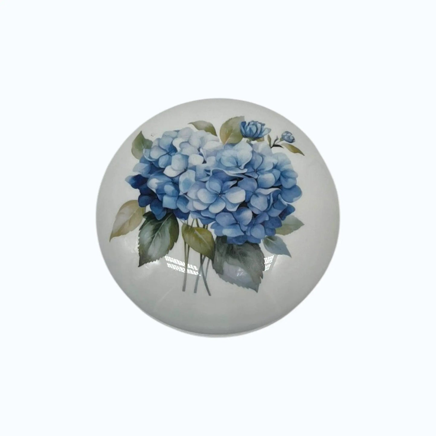 Blue Hydrangea Round Porcelain Box | Floral Trinket Box | Jewelry Keepsake Box | Vintage Style Gift Jane & Lizzee