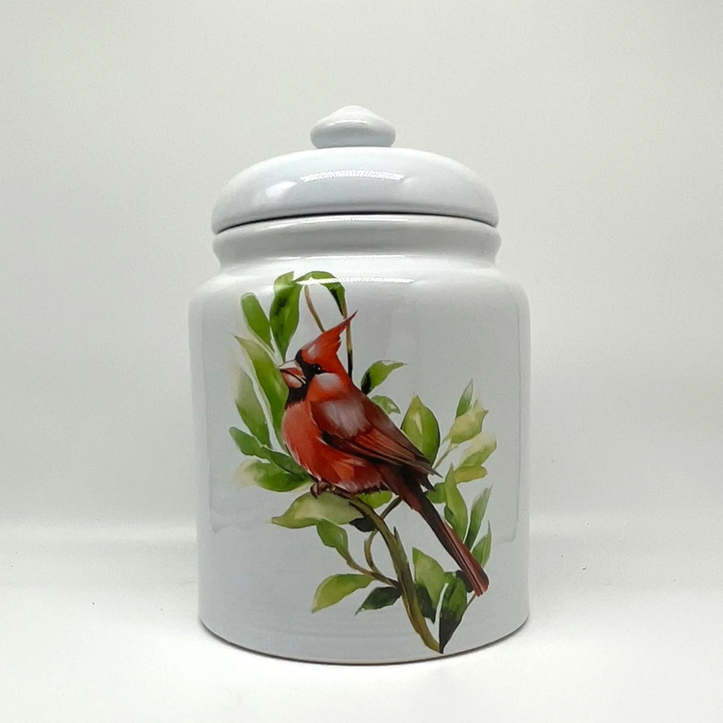 Cardinal Cookie Jar (2 sizes) Faust Heirlooms