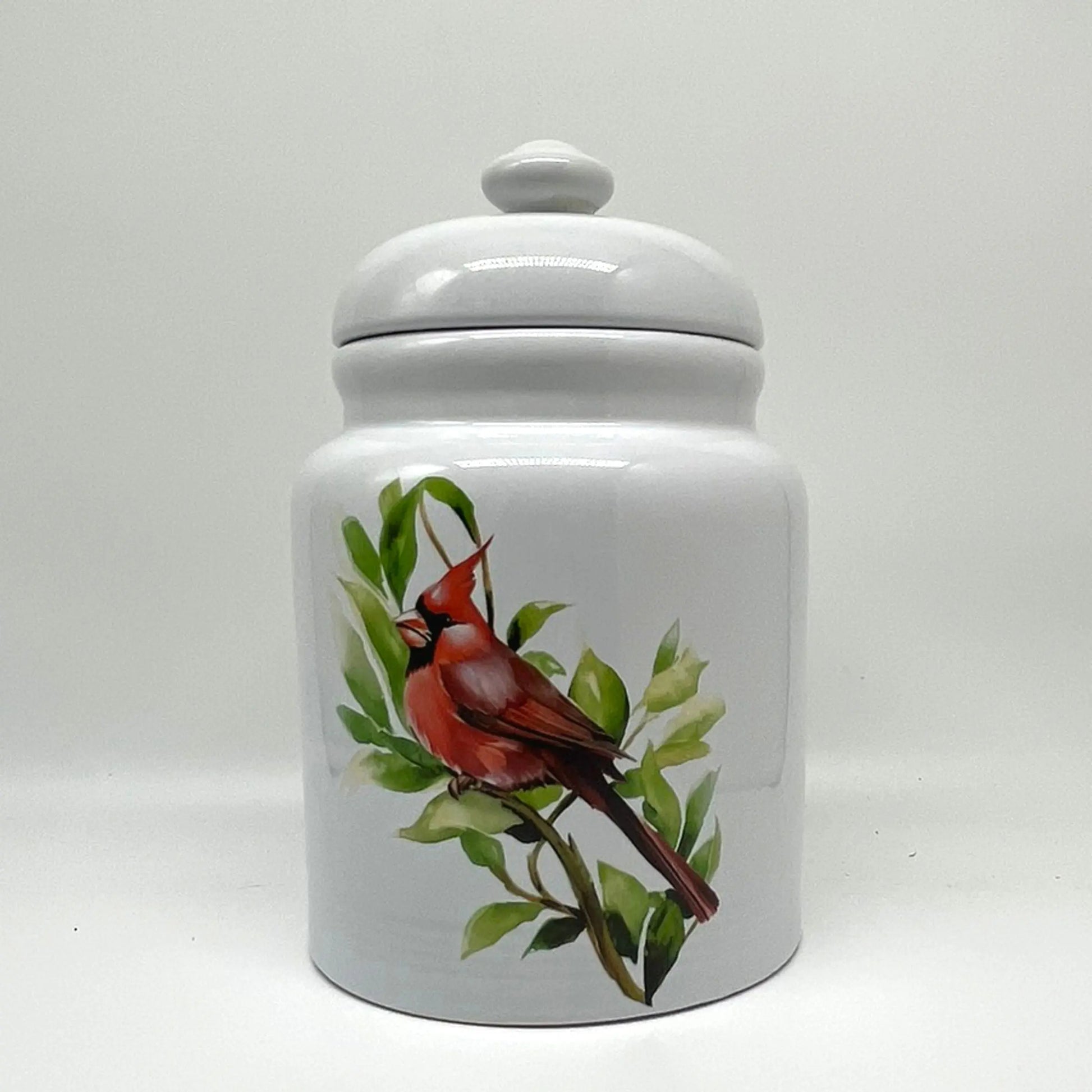 Cardinal Cookie Jar (2 sizes) Faust Heirlooms