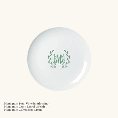 Chic Bread & Butter Plate, 6 1/4" - Custom Monogram Faust Heirlooms