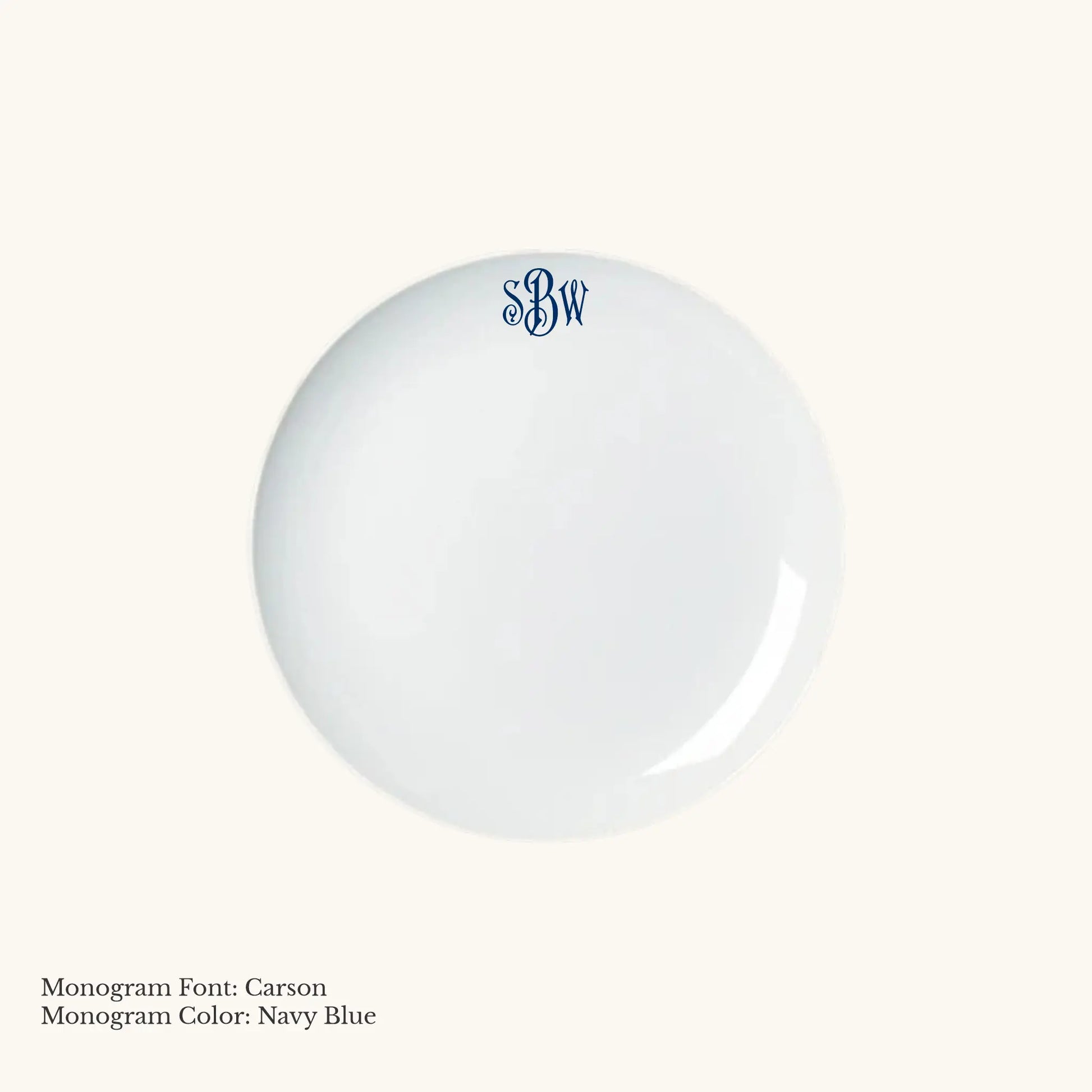 Chic Bread & Butter Plate, 6 1/4" - Custom Monogram Faust Heirlooms