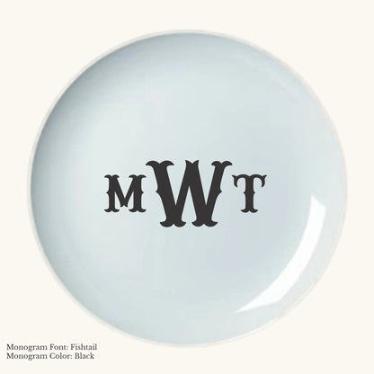 Chic Charger Plate, 12" - Custom Monogram Faust Heirlooms