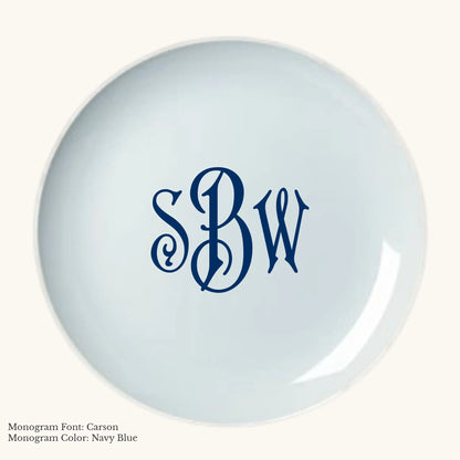 Chic Charger Plate, 12" - Custom Monogram Faust Heirlooms