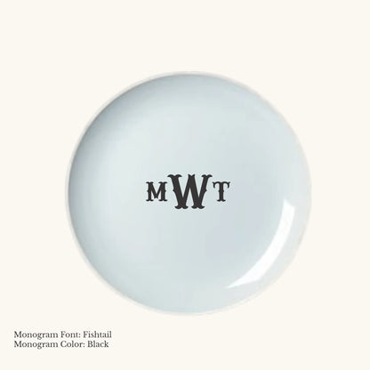 Chic Dessert/Salad Plate, 7 3/4" - Custom Monogram Faust Heirlooms