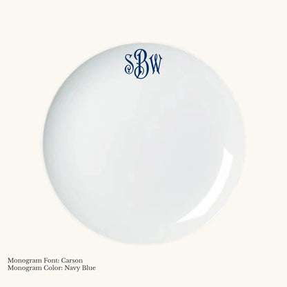 Chic Salad Plate, 8 3/8" - Custom Monogram Faust Heirlooms