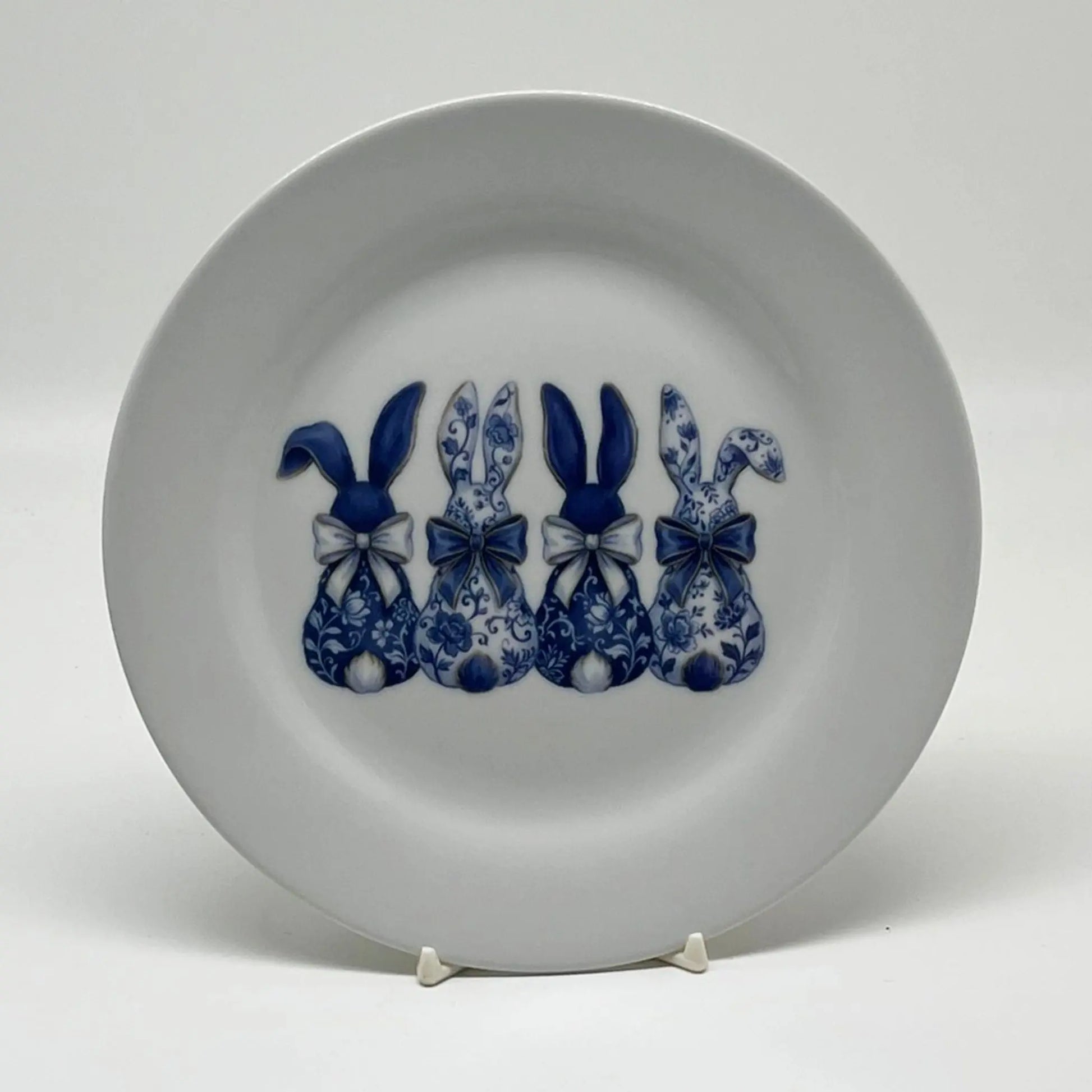 Chinoiserie Bunny Salad Plate - 7 1/2" Faust Heirlooms