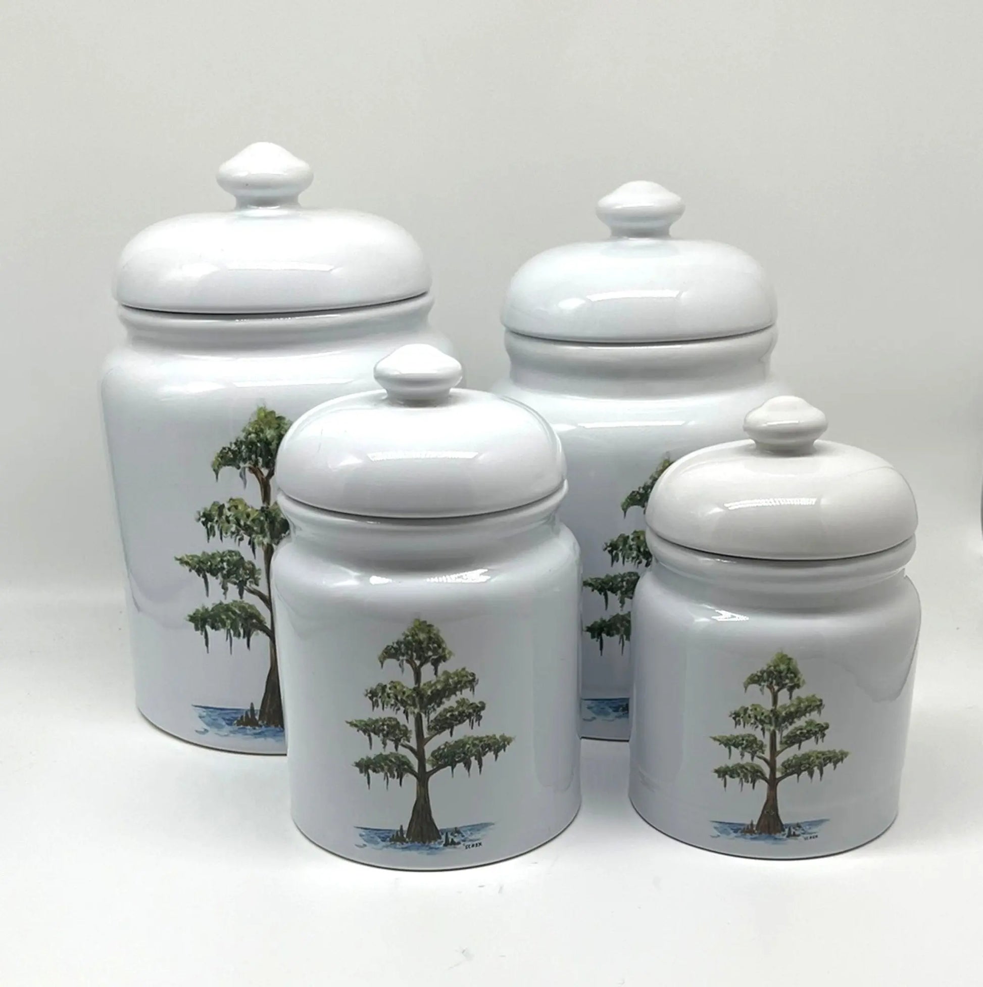 Cypress Tree Canister Set, 4pc. JD & Company