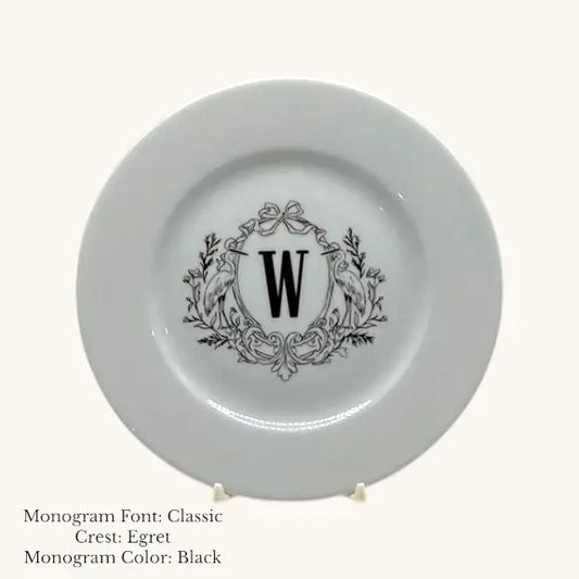 Divine Bread & Butter Plate, 6 1/2" - Custom Monogram Jane & Lizzee
