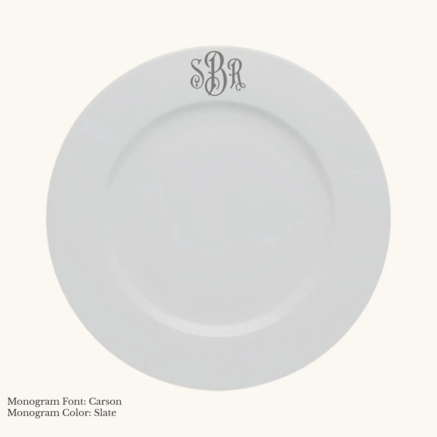 Divine Charger, 12 1/2" - Custom Monogram Faust Heirlooms