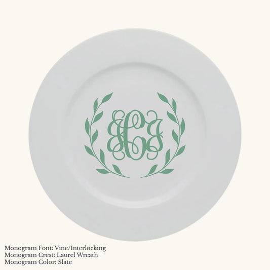 Divine Charger, 12 1/2" - Custom Monogram Faust Heirlooms