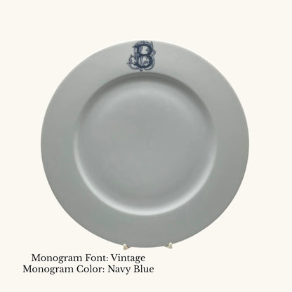 Divine Dinner Plate, 10 1/2" - Custom Monogram Jane & Lizzee
