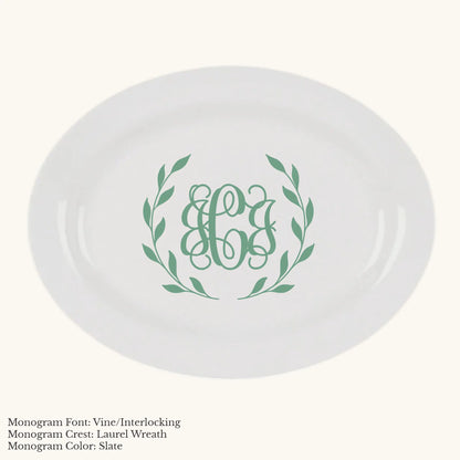 Divine Rim Platter - Custom Monogram Faust Heirlooms