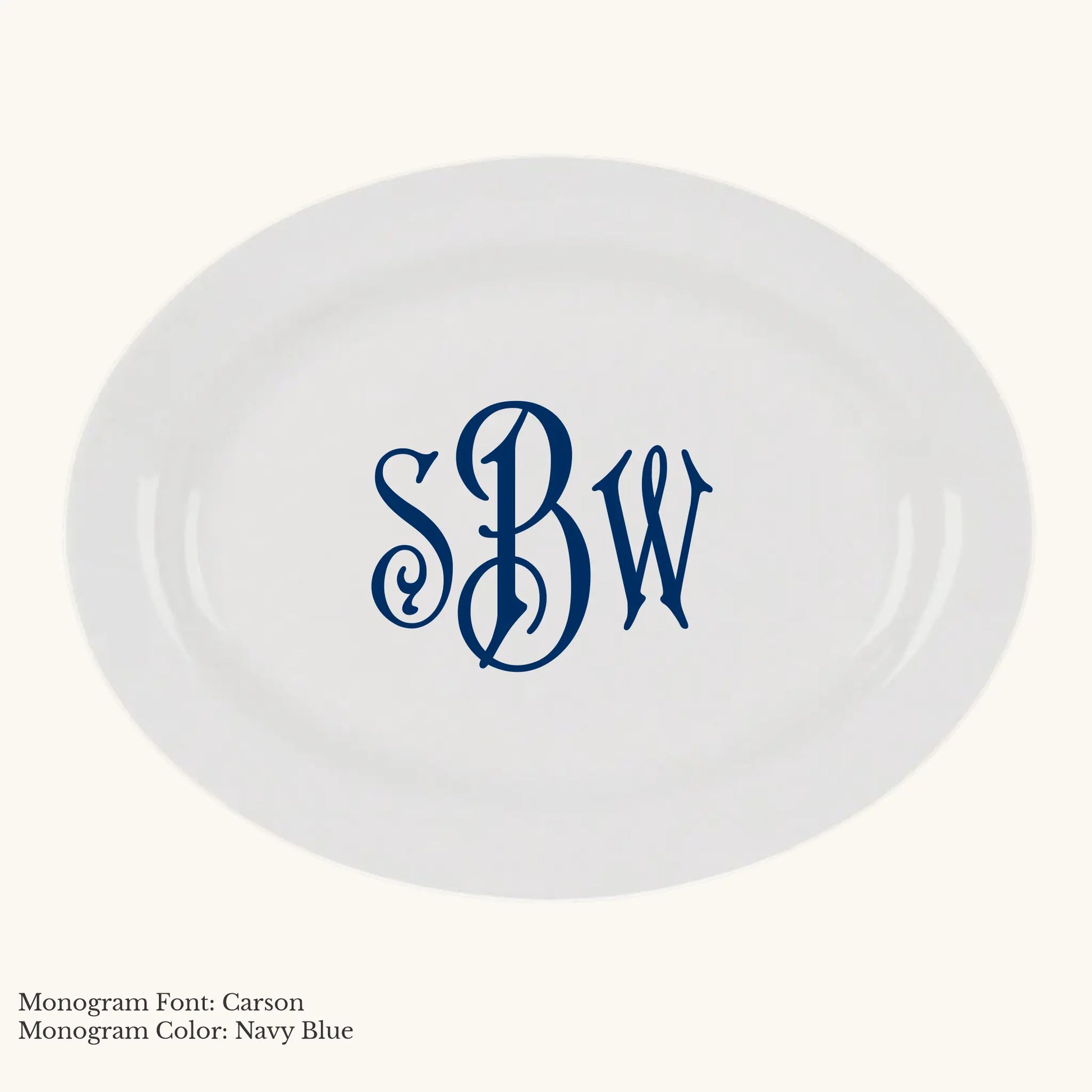 Divine Rim Platter - Custom Monogram Faust Heirlooms