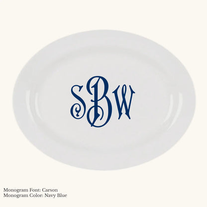 Divine Rim Platter - Custom Monogram Faust Heirlooms