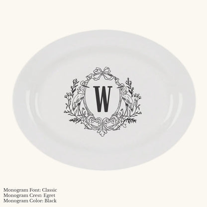 Divine Rim Platter - Custom Monogram Faust Heirlooms