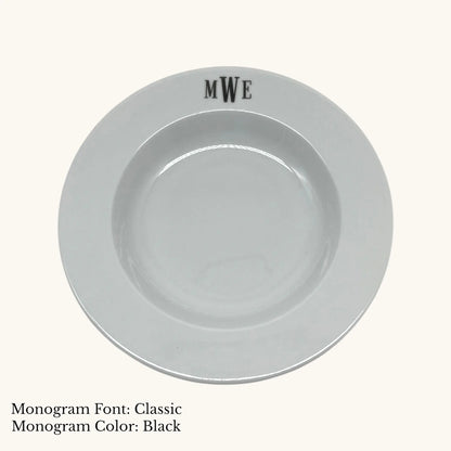 Divine Rim Soup Bowl, 8 3/4" - Custom Monogram Faust Heirlooms