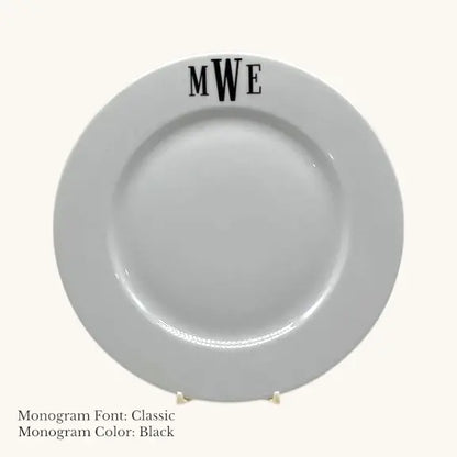 Divine Salad Plate, 8 3/8" - Custom Monogram Faust Heirlooms