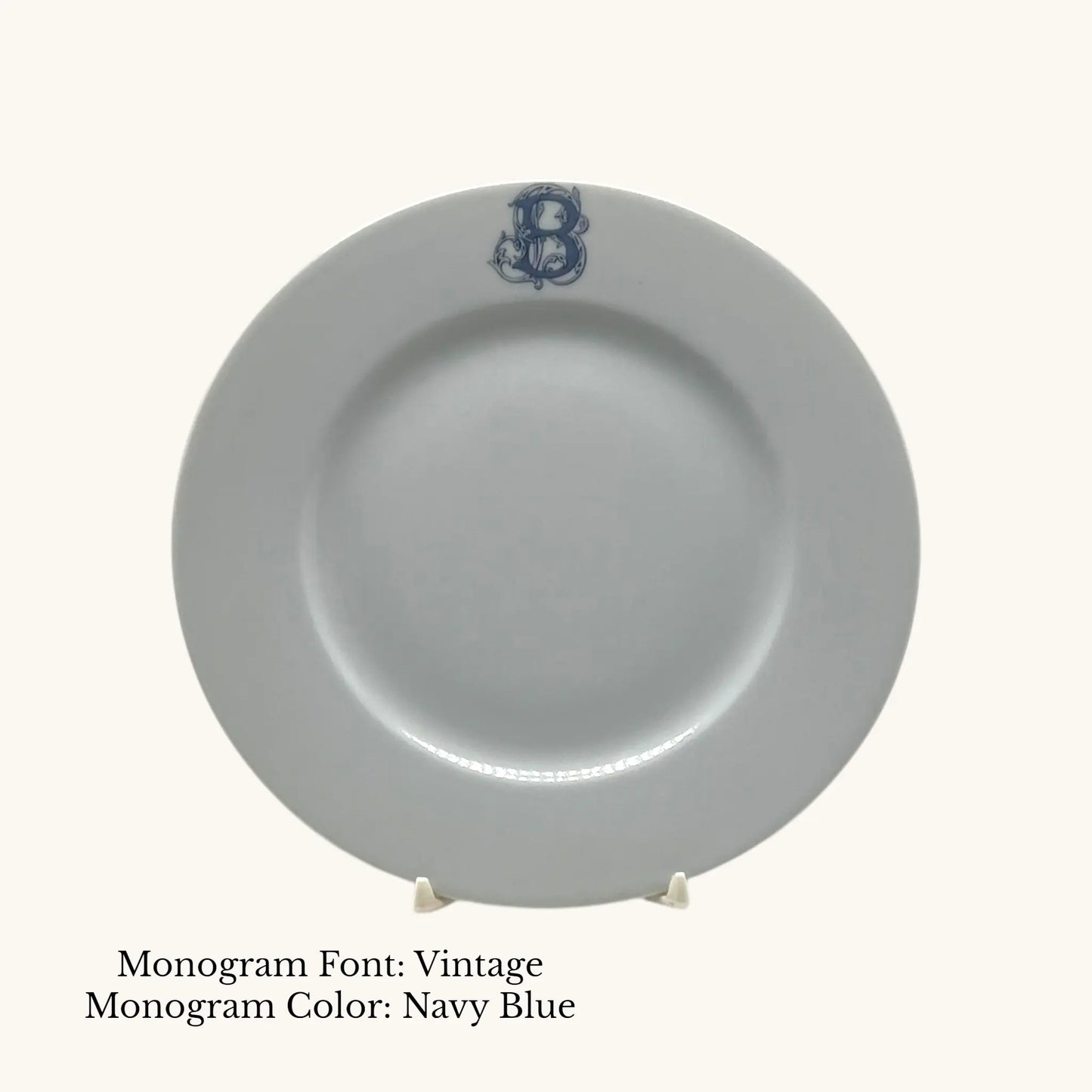 Divine Salad Plate, 8 3/8" - Custom Monogram Faust Heirlooms