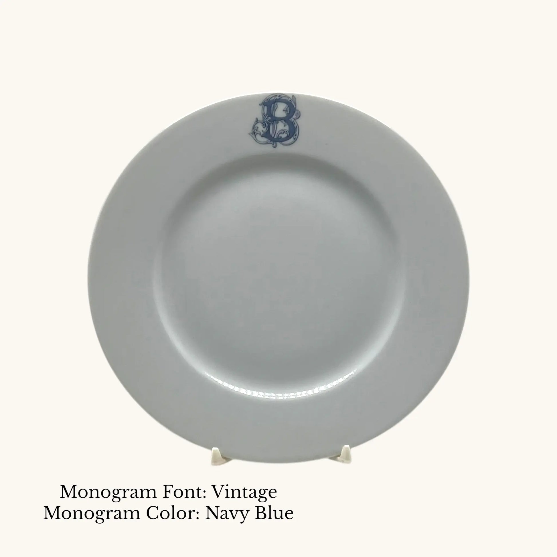 Divine Salad Plate, 8 3/8" - Custom Monogram Faust Heirlooms