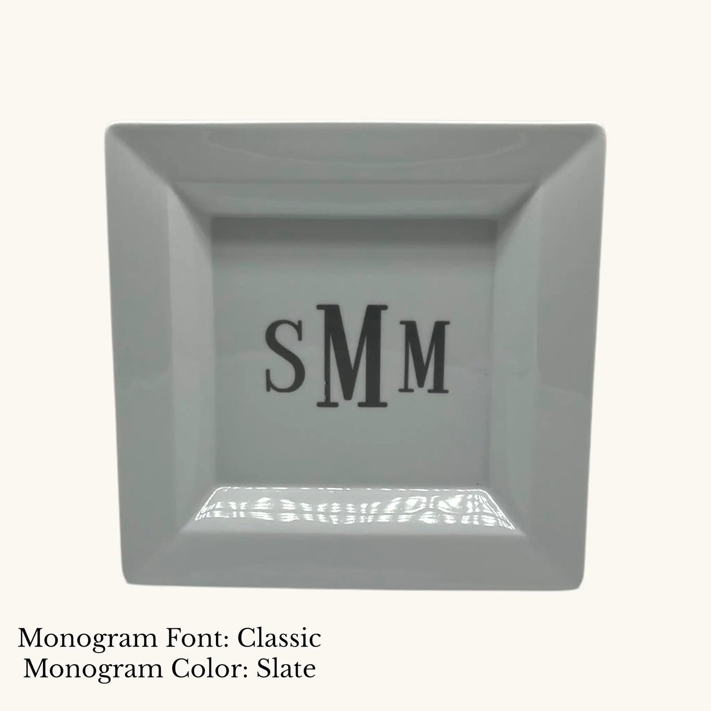 Divine Square Tray - Custom Monogram Faust Heirlooms