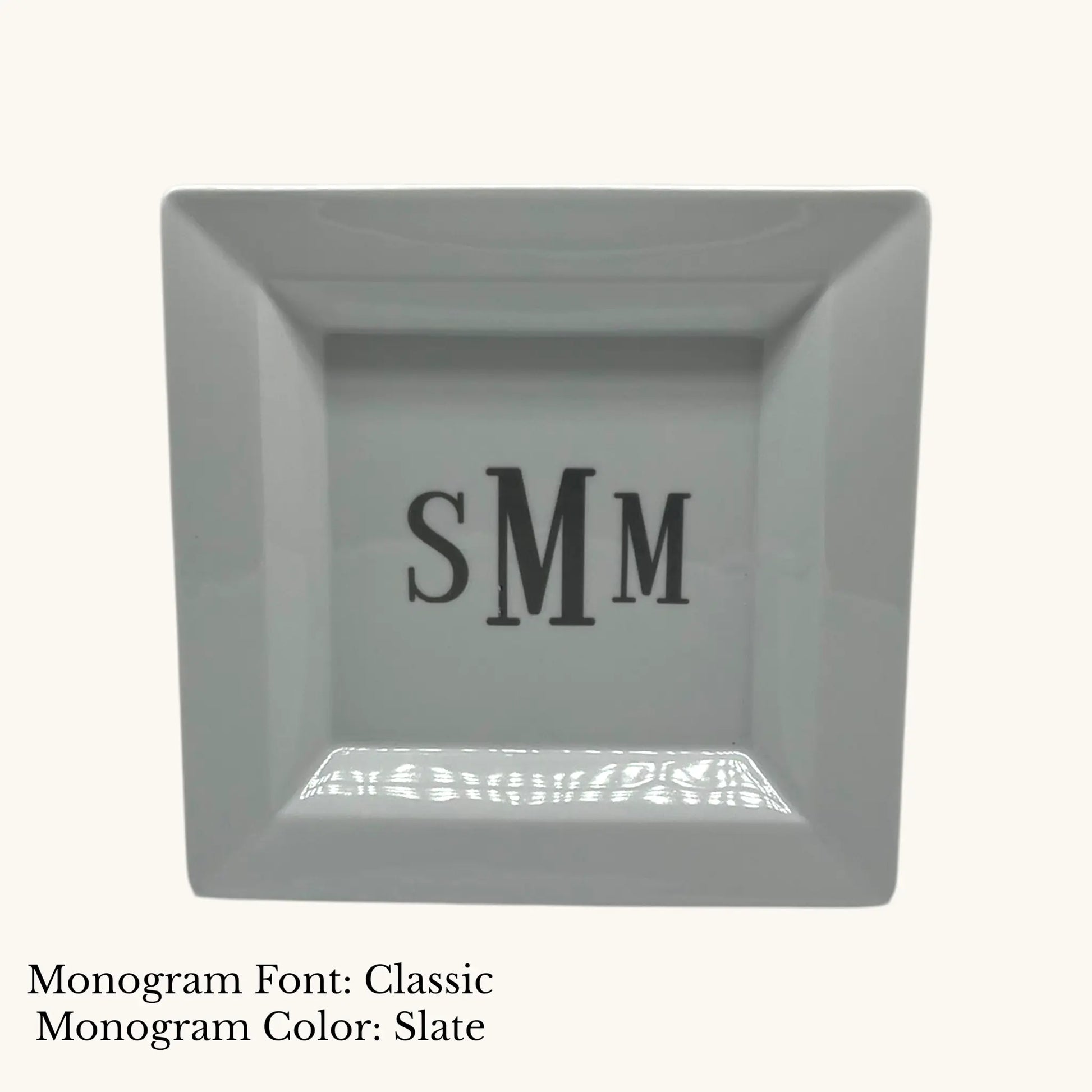 Divine Square Tray - Custom Monogram Faust Heirlooms