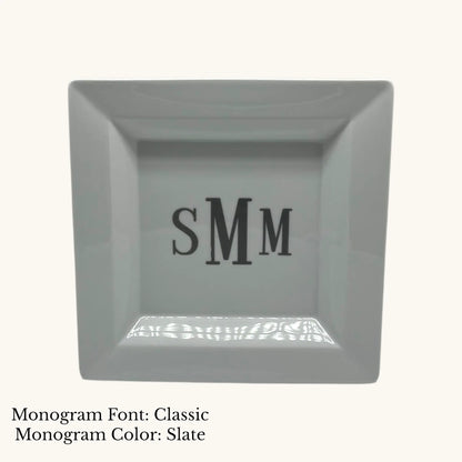 Divine Square Tray - Custom Monogram Faust Heirlooms
