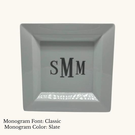 Divine Square Tray - Custom Monogram Faust Heirlooms