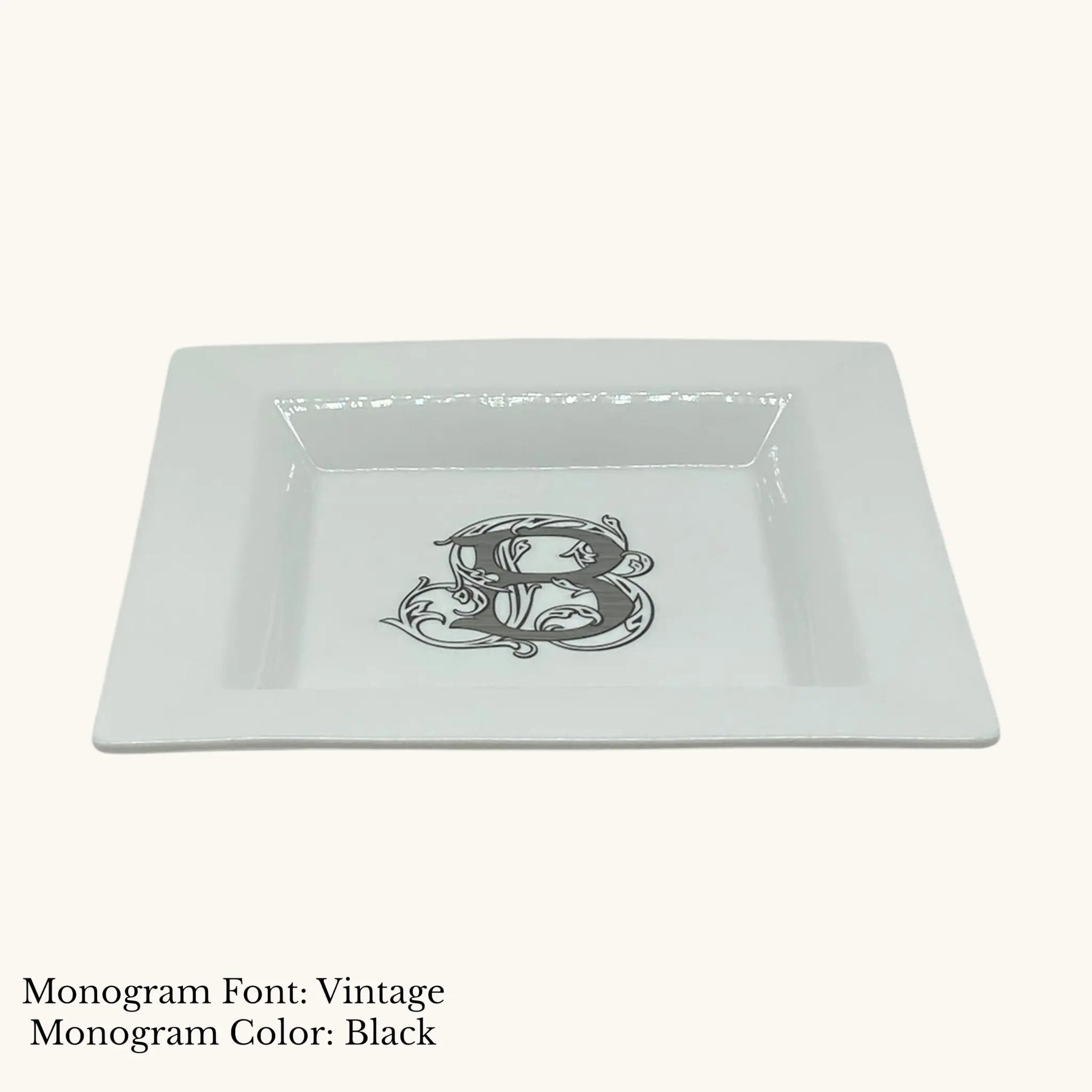 Divine Square Tray - Custom Monogram Faust Heirlooms