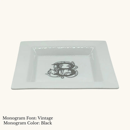 Divine Square Tray - Custom Monogram Faust Heirlooms