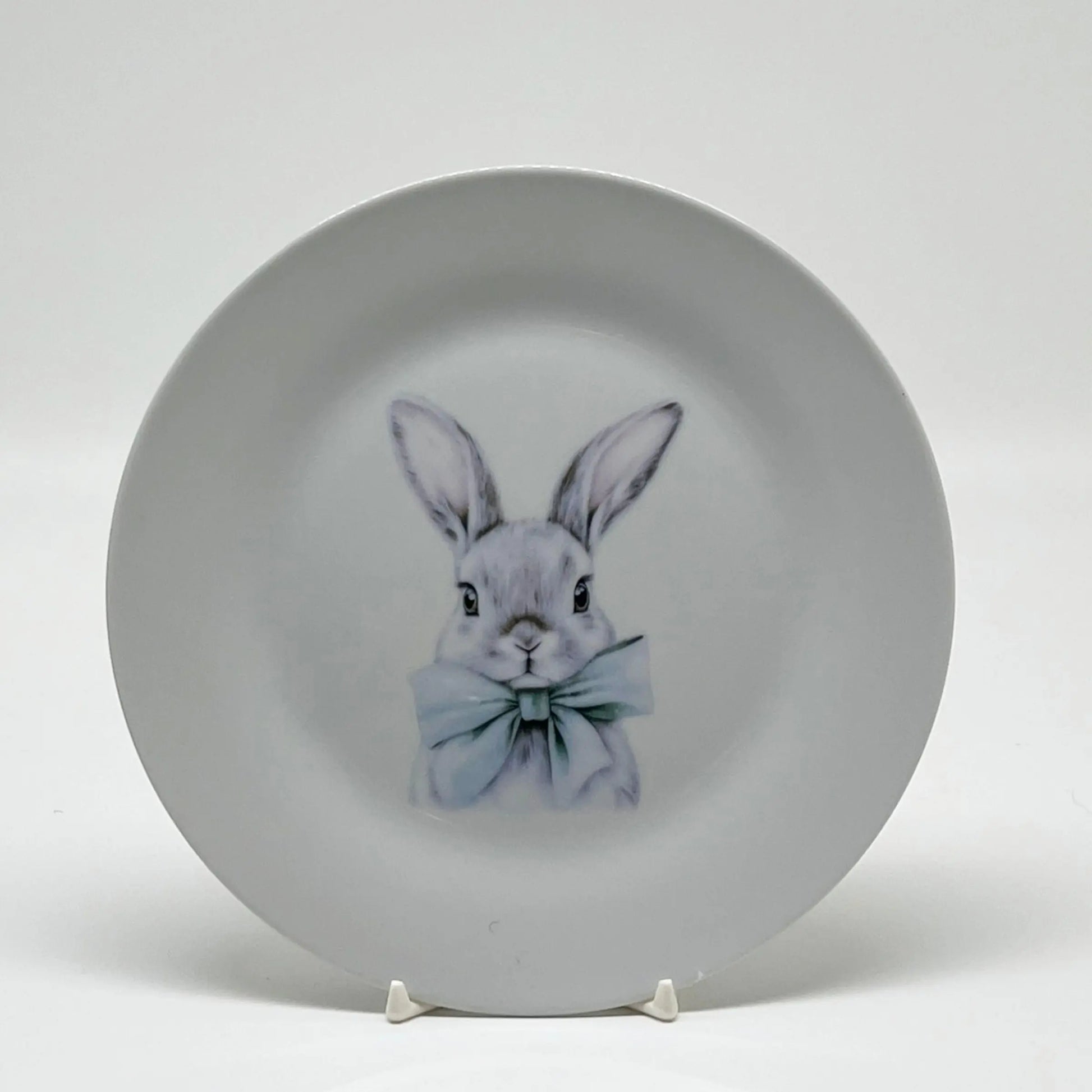 Easter Bunny Salad Plate, 7 1/2" (bunny with bow) Faust Heirlooms