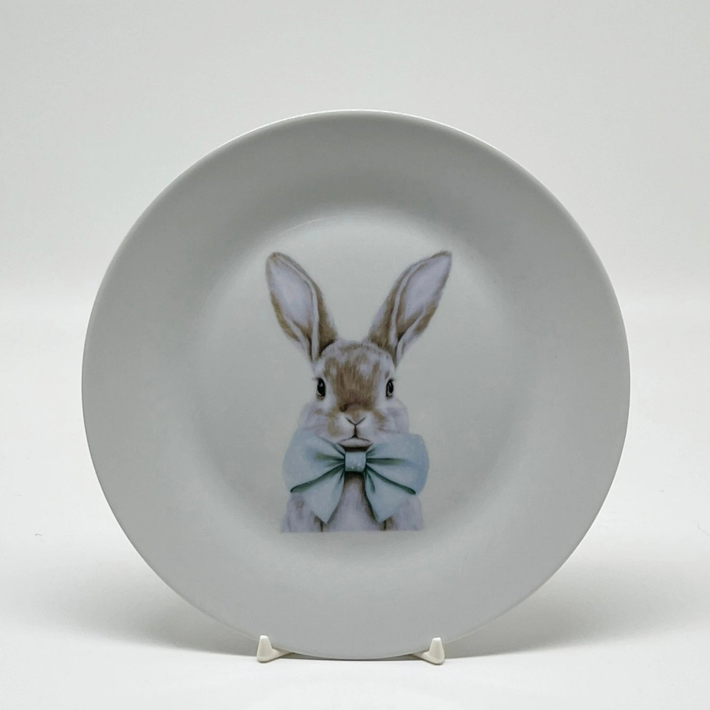 Easter Bunny Salad Plate, 7 1/2" (bunny with bow) Faust Heirlooms