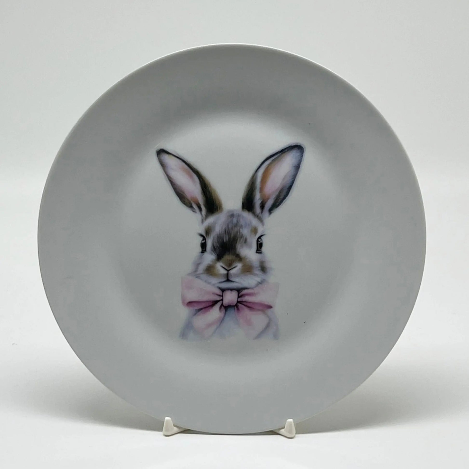 Easter Bunny Salad Plate, 7 1/2" (bunny with bow) Faust Heirlooms