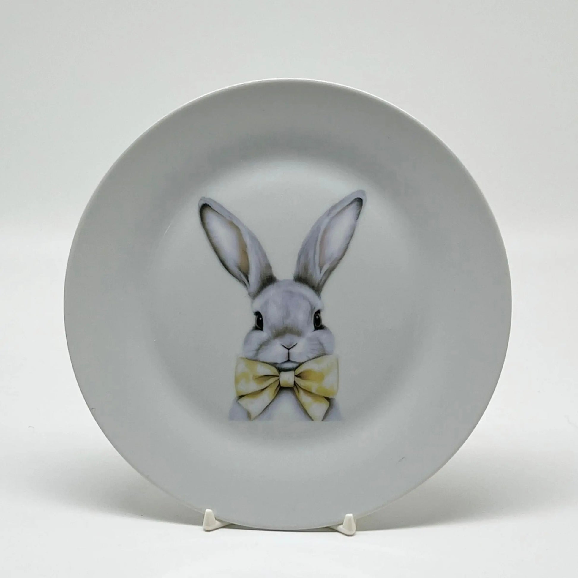 Easter Bunny Salad Plate, 7 1/2" (bunny with bow) Faust Heirlooms