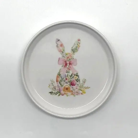 Floral Easter Bunny Anything Dish, 5" Faust Heirlooms