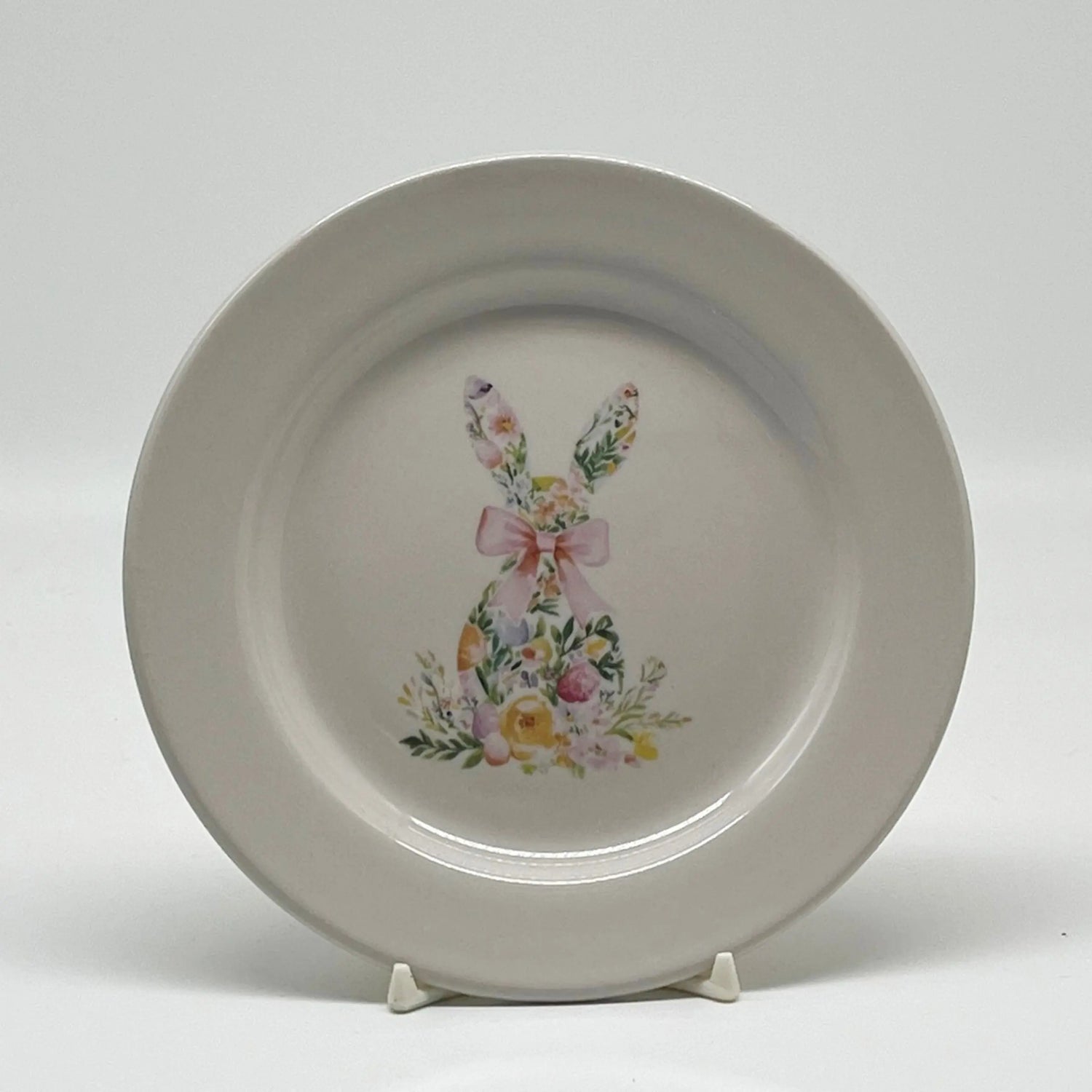 Floral Easter Bunny Plate, 6 1/4" Faust Heirlooms