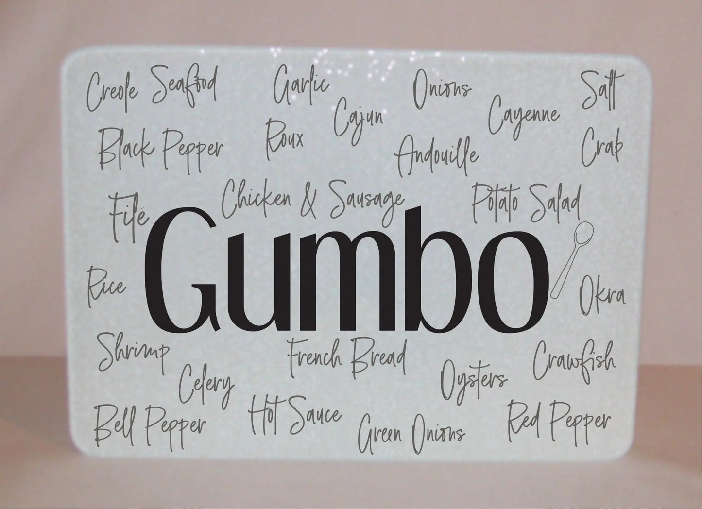 Gumbo Glass Cutting Board