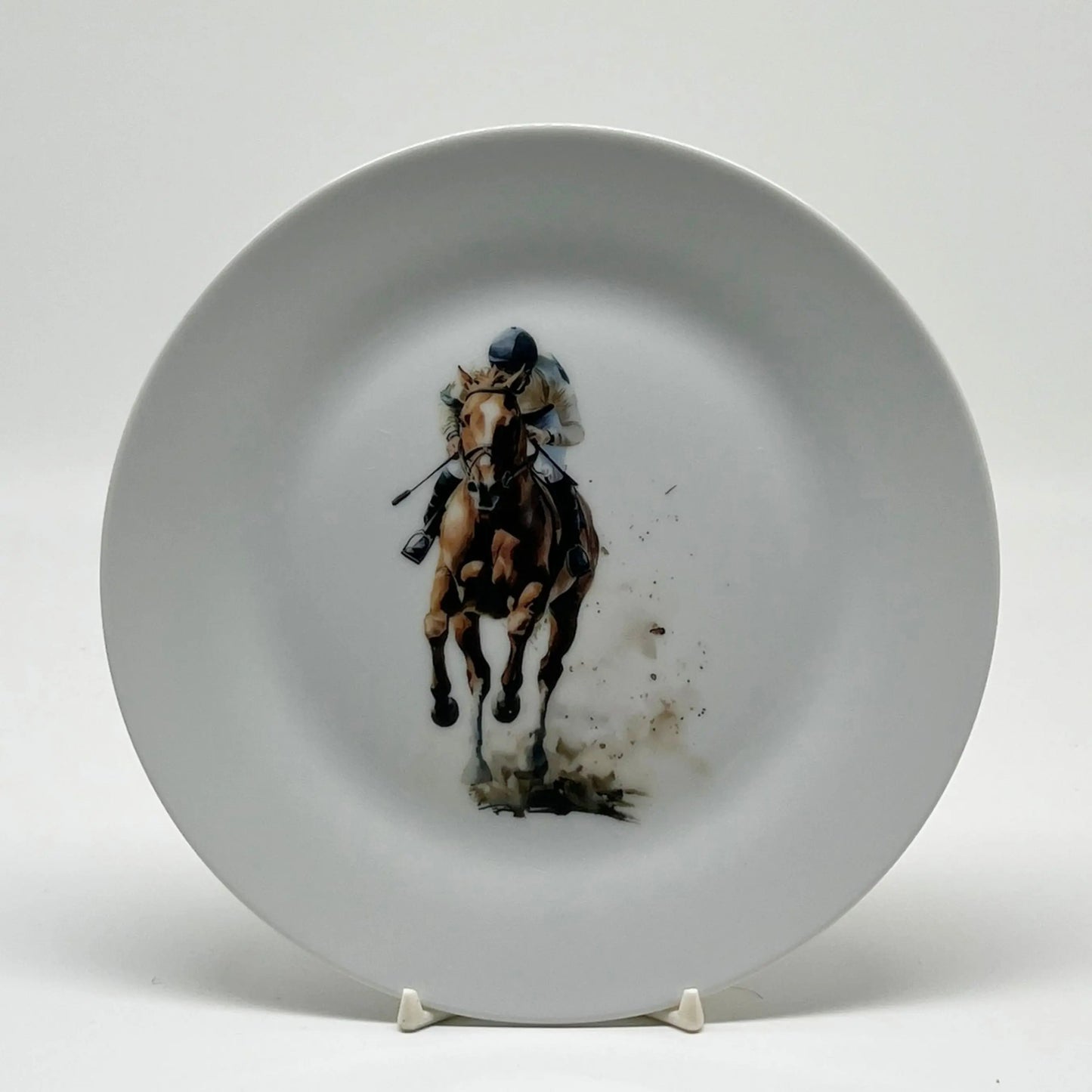 Horse Racing Plate, 7 1/2" Jane & Lizzee