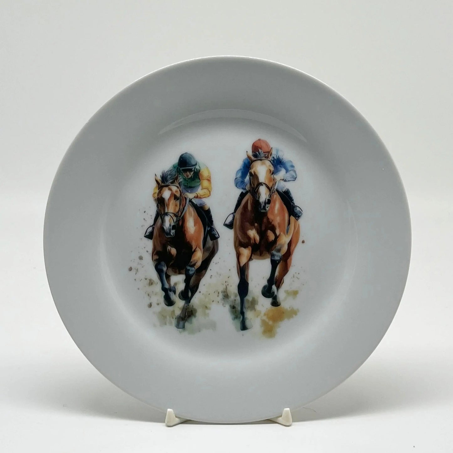 Horse Racing Plate, 7 1/2" Jane & Lizzee