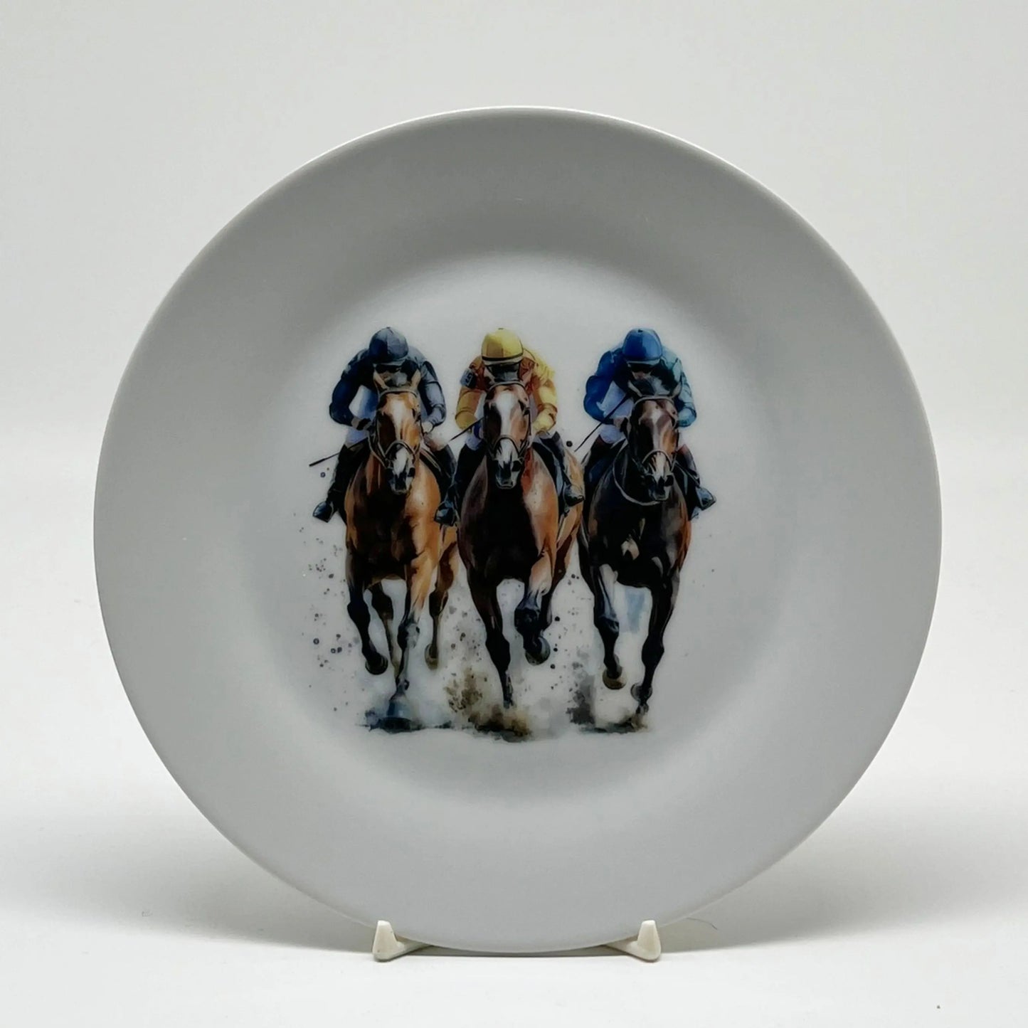Horse Racing Plate, 7 1/2" Jane & Lizzee