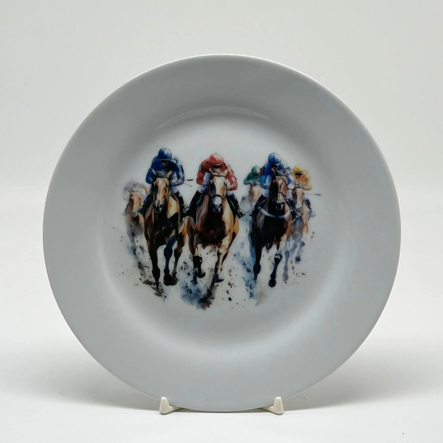 Horse Racing Plate, 7 1/2" Jane & Lizzee