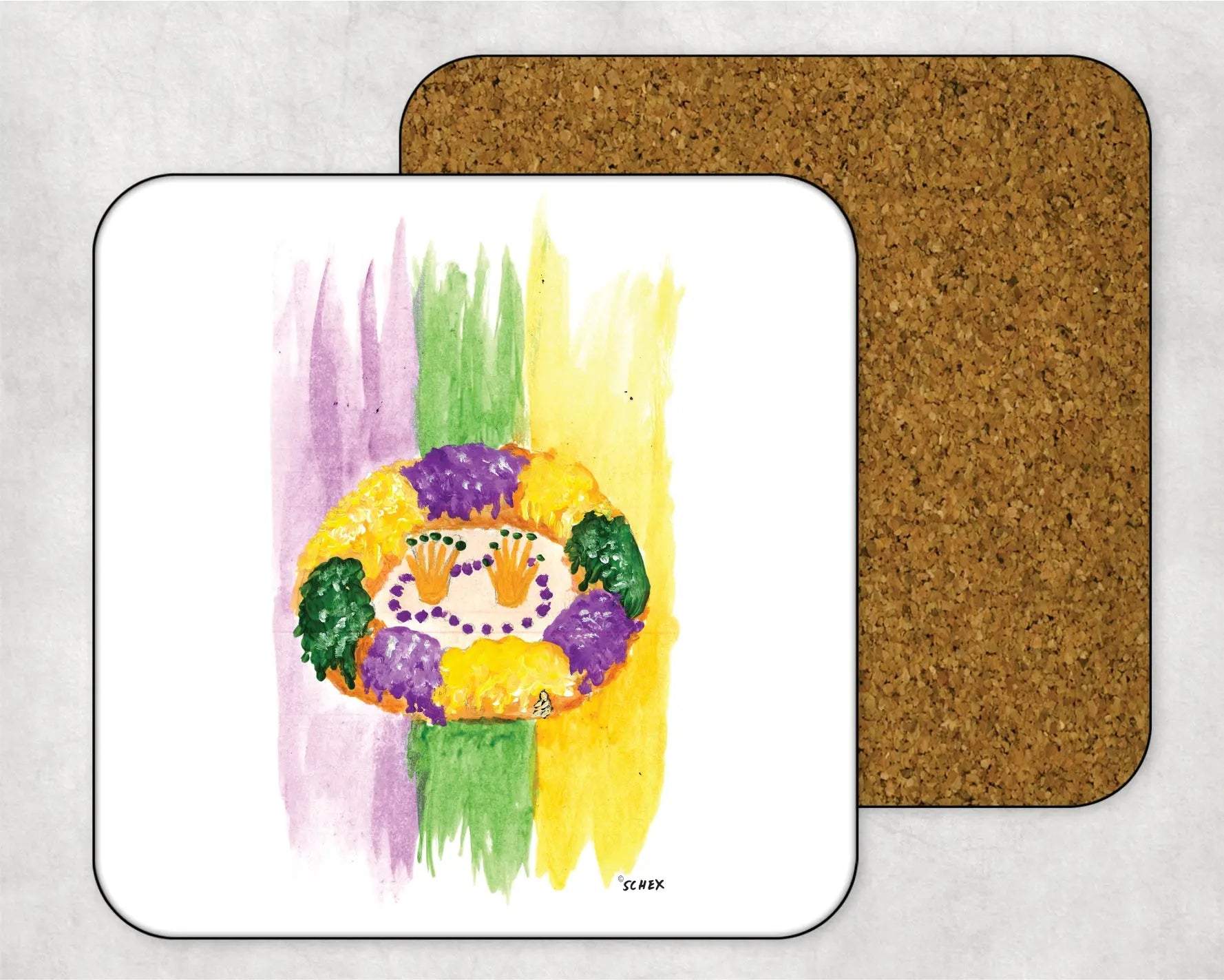 King Cake Coaster JD & Company