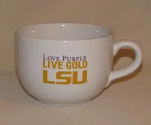 Love Purple Live Gold LSU Gumbo Mug