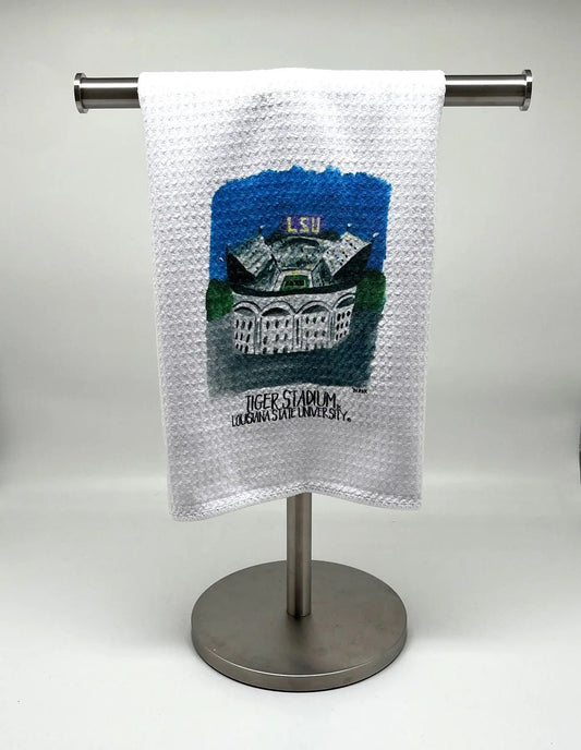 LSU Tiger Stadium Kitchen Towel