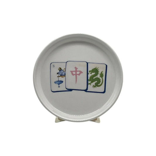 Mahjong Tiles Anything Dish, 5" (blue tiles) Jane & Lizzee