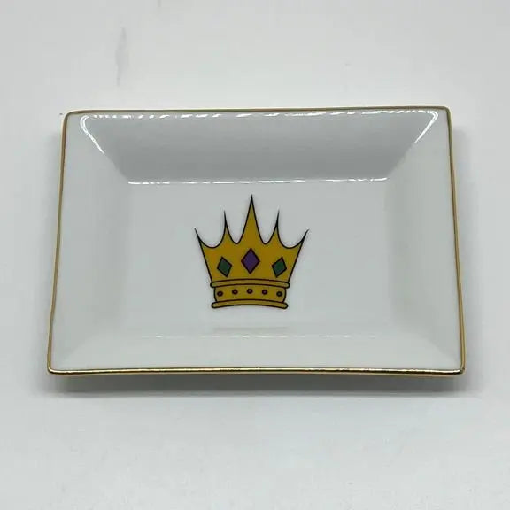 Mardi Gras Crown Catch All Dish JD & Company