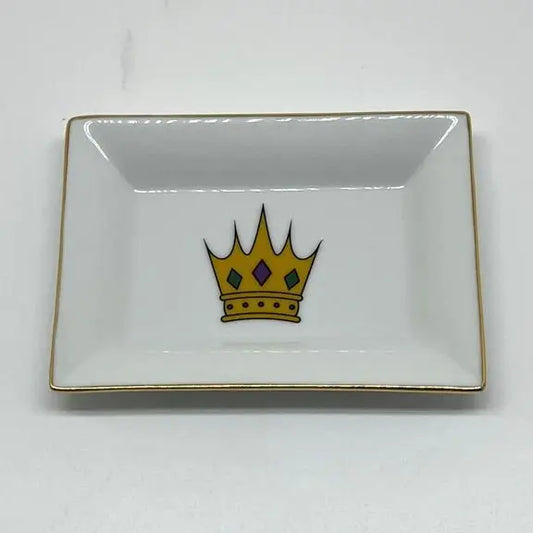 Mardi Gras Crown Catch All Dish JD & Company